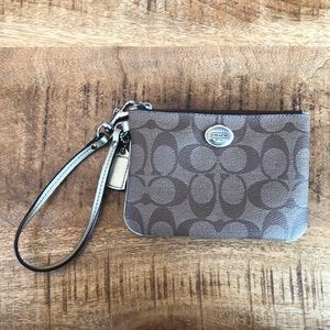 Coach Leather Wristlet